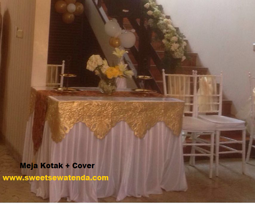 Meja Kotak + Cover