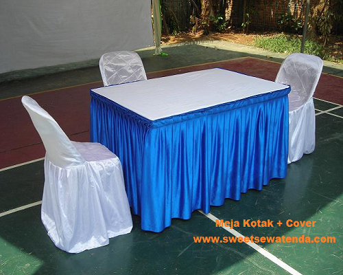 Meja Kotak + Cover